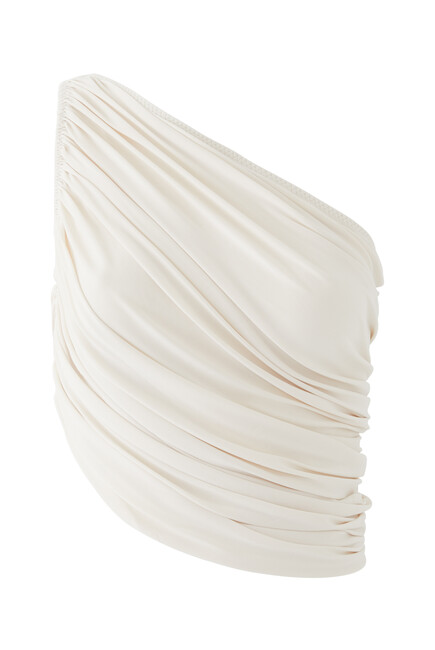 Diana One-Shoulder Ruched Top